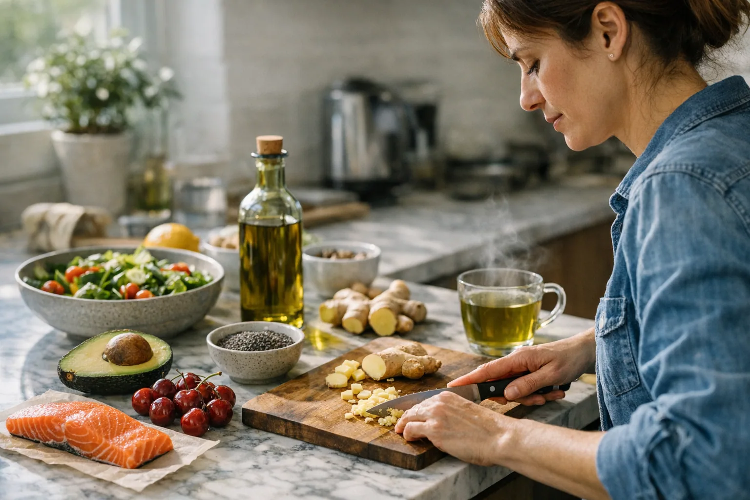 Alimentos antiinflamatorios: lista práctica para la compra