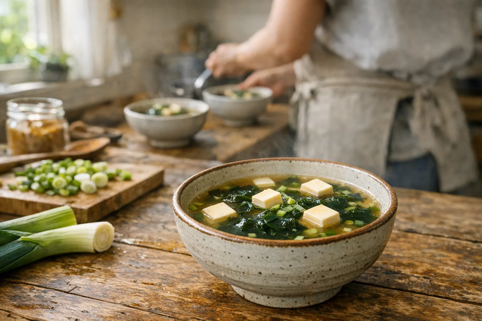 Sopa de miso casera: preparación tradicional simplificada