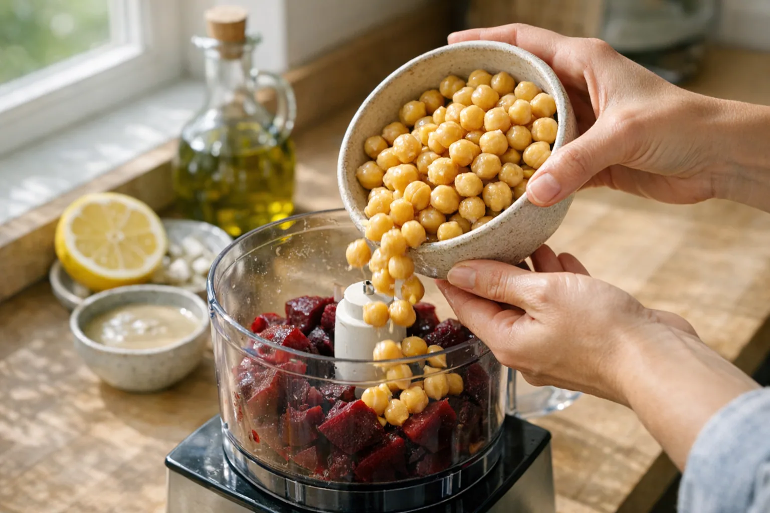 Hummus de remolacha: receta completa, cremosa y equilibrada