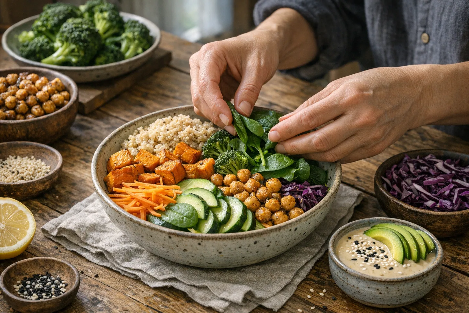 Buddha bowl vegetariano: cómo montarlo equilibrado